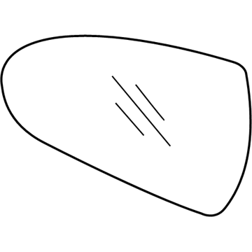 Hyundai 87611-G2430 Mirror & Holder Assembly-Outside Rear Vi