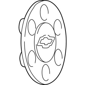 GM 15766002 Hub Cap ASSEMBLY *Marked Print