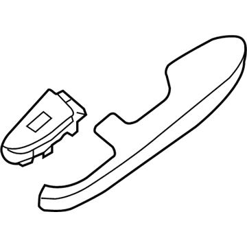 Nissan 82941-9N30A Rear Door Armrest, Left