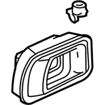 Honda 72620-S9V-A01ZE Handle Assembly, Right Rear Inside (Dark Gray)