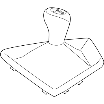 BMW 25-11-2-284-555 Shift Knob, Leather, With Cover