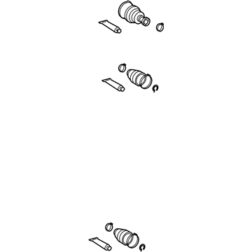 Lexus 04428-0E060 Boot Kit, Front Drive Shaft, In & Outboard