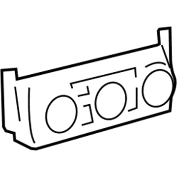 GM 19370229 Heater & Air Conditioner Control Assembly (W/R/Wdo Defg Sw)