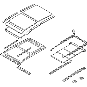 Hyundai 81600-2W000-OM Panorama Roof Assembly