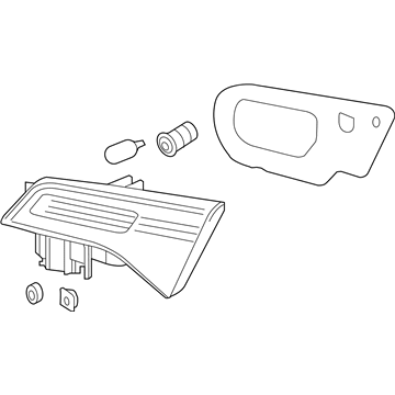 Acura 34155-TX6-A51 Light Assembly, Driver Side Lid