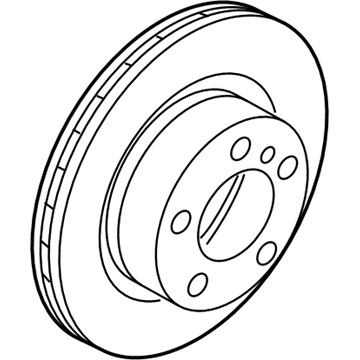 BMW 34-11-6-854-999 Brake Disc, Ventilated