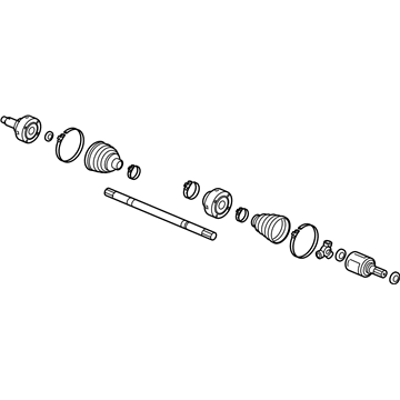 Honda 44306-TF0-N20 Driveshaft Assembly, Driver Side