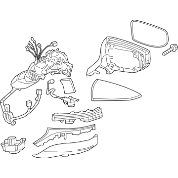 Lexus 87910-50870-B5 Mirror Assembly, Outer R