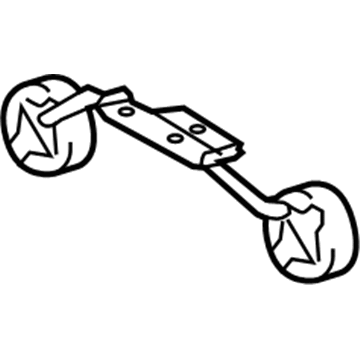 Toyota 17574-0P010 Muffler W/Tailpipe Rear Support