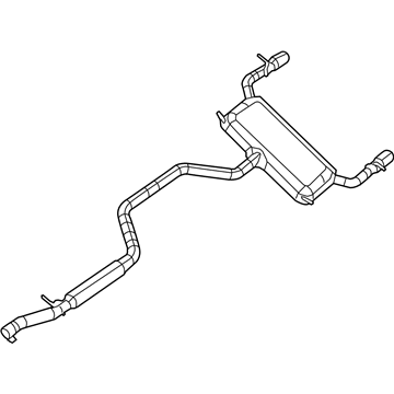 Mopar 52022287AH Exhaust Muffler And Tailpipe