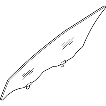 Nissan 80300-5HA0A Glass Assy-Front Door Window, RH