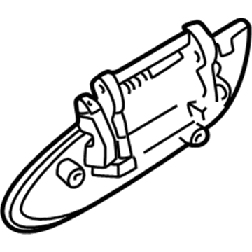 Nissan 82606-2Y968 Rear Door Outside Handle Assembly Right