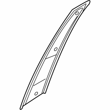 Hyundai 83250-N9010 GARNISH ASSY-RR DR FR FRAME, LH