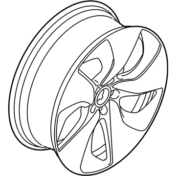 BMW 36-11-6-857-575 Alloy Rim Forged Right