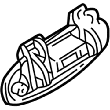 Nissan 82606-8J002 Rear Outside Door Handle Assembly, Right