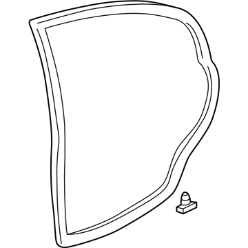 Honda 72850-S04-003 Weatherstrip, L. RR. Door