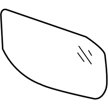 Nissan 96366-7S60B Door Mirror Glass LH