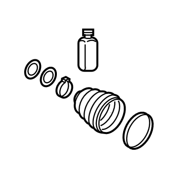 Kia 495R4AT000 BOOT KIT-WHEEL SIDE