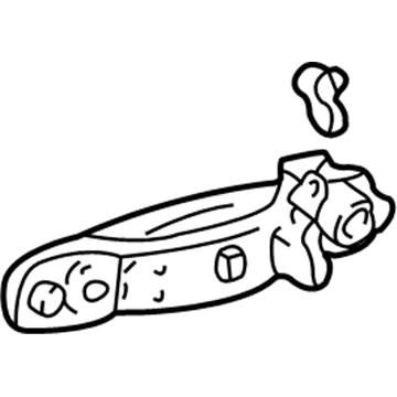 Lexus 69220-53010-A1 Front Door Outside Handle Assembly, Left