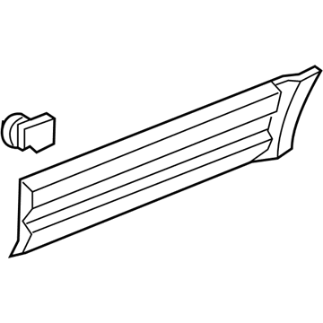 Honda 75323-S9V-A11ZA Protector Assy., L. RR. Door Side *BG50M* (HAVASU BLUE METALLIC)