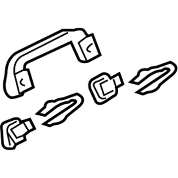 Honda 83240-SNA-A11YA Grab Rail Assy. *NH882L* (Coat Hanger) (PLATINUM GRAY)