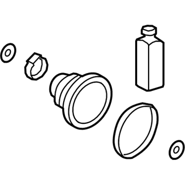 Hyundai 495L4-F2750 Boot Kit-FR Axle Wheel Side, LH