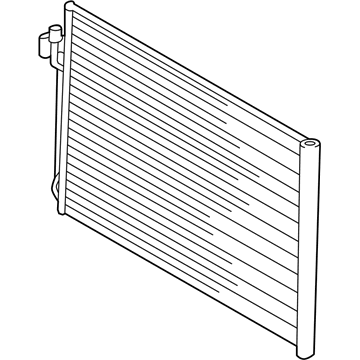 BMW 64-50-9-239-992 Condenser Air Conditioning With Drier