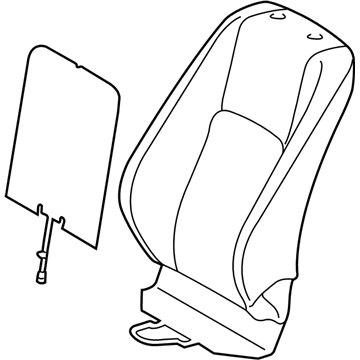 Lexus 71073-53D01-A5 Front Seat Back Cover Sub-Assembly, Right (For Separate Type)