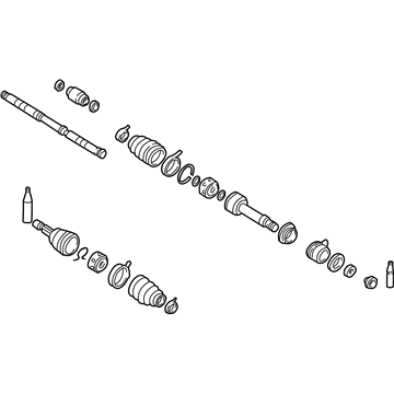 Nissan 39100-70A10 Shaft Assembly Front Drive RH