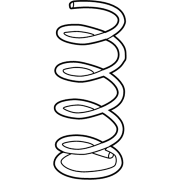 Honda 51401-SHJ-A13 Spring, Right Front (Orange)