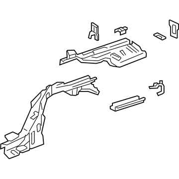 Honda 65610-T3Z-305ZZ Frame Comp R, Rear