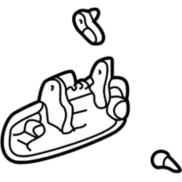 Lexus 69210-33041-C0 Front Door Outside Handle Assembly, Right