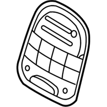 Kia 893804D110CS Garnish-Rear Seat Back