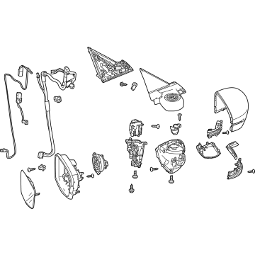 Acura 76250-TYA-A11ZJ Mirror, Driver Side Door *Pb92P*