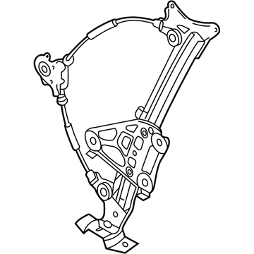 Hyundai 82404-2C000 Front Right Power Window Regulator Assembly