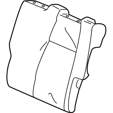 Honda 82521-T7W-A61ZA Cover, Left Rear Seat-Back Trim (Neo Grayge) (Leather)