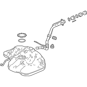 Honda 17044-TWA-A02 Set, Fuel Tank Complete