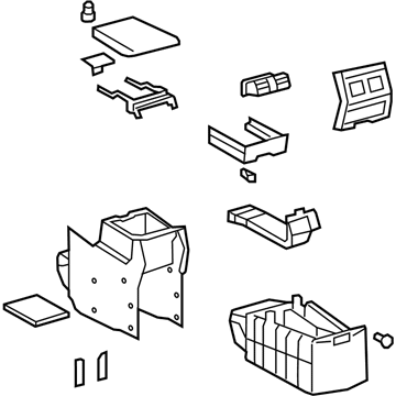 Toyota 58810-48461-C0 Console Body