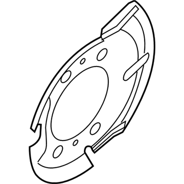 Nissan 41161-ZW80B Plate-BAFFLE