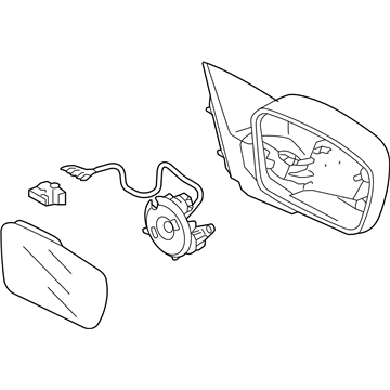 Acura 76250-SEP-A03ZH Mirror As (Desert Mist Metallic)