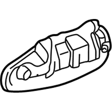 Acura 72680-ST8-013YJ Handle Assembly, Left Rear Door (Outer) (Ruby Red Pearl)