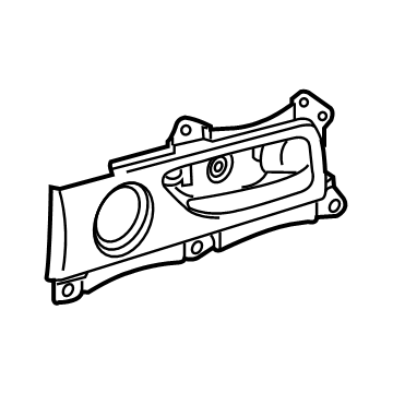 Lexus 69270-53080-C0 Rear Door Inside Handle Sub-Assembly, Right
