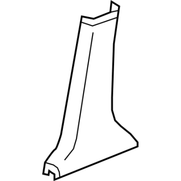 Acura 84171-TYA-A01ZA Garnish Driver Side (Deep Black)