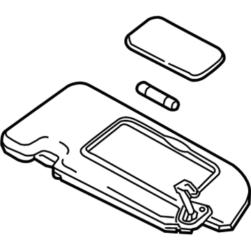 Infiniti 96401-5CH0A Driver Sun Visor Assembly