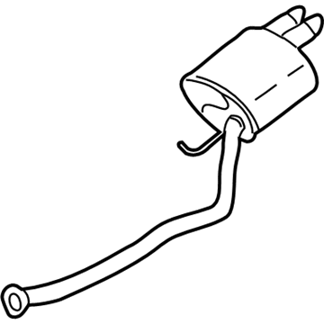 BMW 18-10-7-529-286 Rear Muffler Right