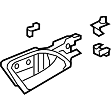 Acura 72160-SZN-A01ZA Handle L Insde (Satin Silver)