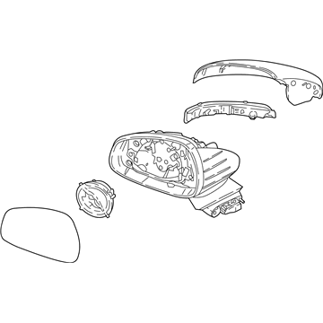 Kia 87620J5570DCH Mirror Assembly-Outside