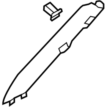 Nissan 76911-1LZ0A GARNISH Assembly-Front Pillar, RH