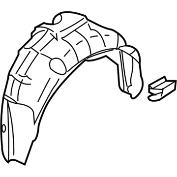Infiniti 76748-JK000 Protector-Rear Wheel House, RH