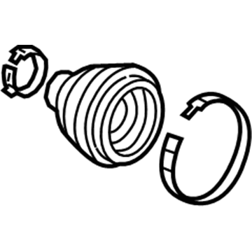 Honda 44018-T5R-A01 Boot Set, Outboard (Gkn)